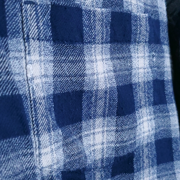 Madewell Oversized Boyfriend Flannel Shirt in Andover - Picture 8 of 14